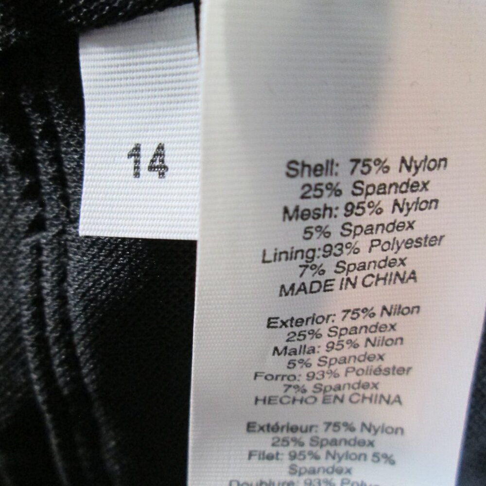 Bleu Rod Beattie Gorgeous Mesh Swimsuit Black NWT Sz 14 - Picture 8 of 10